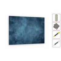 ALLboards Glas Magnettafel CLOUDY SKY 90x60cm Glasbild Memoboard aus