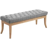 CLP Sitzbank Ramses Stoff antik-hell grau/120 cm,
