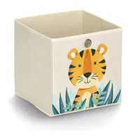 Zeller Tiger Aufbewahrungsbox beige 28,0 x 28,0 x 28,0