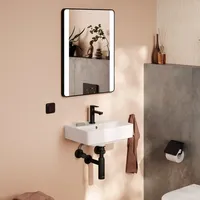 Hansgrohe Xanuia Q Handwaschbecken, 1 Hahnloch, mit Überlauf, 450x340mm,
