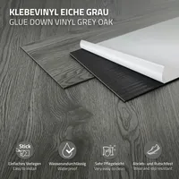ML-Design PVC Bodenbelag Selbstklebende 91,5x15,3 cm 32 Tlg Eiche