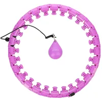 HMS Hhw12 Plus Size Black Hula-Hoop-Reifen Mit Massagepunkten Und
