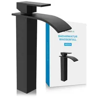Bächlein Badarmatur Tamina hoch in Wasserfall-Design, extra hoher Einhebelmischer