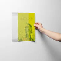 Durable Infohalter rPET A4 selbstklebend, aus recyceltem PET, transparent,