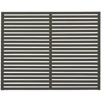 Plus Sichtschutzelement Tokyo 180 x 140 cm Umbragrau/Holz