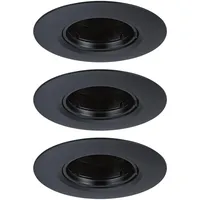 Paulmann Einbauleuchte 3er-Set starr rund 90mm GU10 max. 3x10W