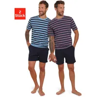 AUTHENTIC LE JOGGER Pyjama, (Packung, 4 tlg., 2 Stück),