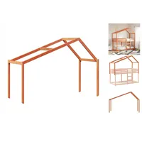 VidaXL Dach für Kinderbett Wachsbraun 213x85,5x144,5 cm Massivholz