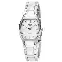 Boccia Titanium Boccia Damen Armbanduhr 3361-01 Ceramic weiß Titan