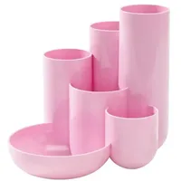 HAN Schreibtisch-Organizer CAMPUS pastellrosa Polystyrol 6 Fächer 13,1 x