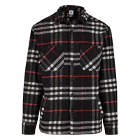 Def Woven Shaket Langarmhemd - Black / Red -