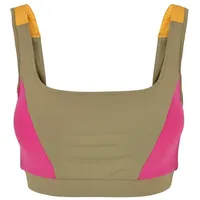URBAN CLASSICS Color Block Sport-bh - Khaki / Bright