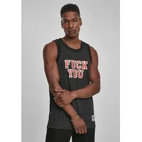 Mister Tee Fuckyou Basketball Top in Schwarz, Größe XS