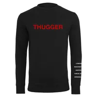 MERCHCODE Thugger Childrose Crewneck in Schwarz, Größe XS