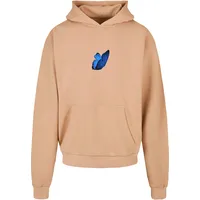Mister Tee Le Papillon Heavy Oversize Kapuzenpullover Union Beige