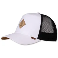 Djinn's Djinns HFT Jersey Patch Trucker Cap in Weiß,