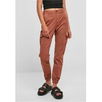 URBAN CLASSICS High Waist Cargohose Terracotta 26