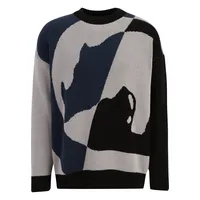 Ecko Unltd. MulticolorLogo Crewneck Pullover in grau), Größe 3XL