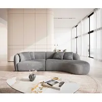 DeLife Sofa Mairi 330x160 cm Mikrofaser Grau - Grau