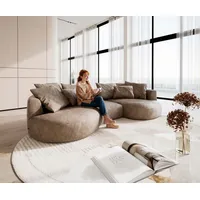 DeLife Sofa Edina 330x170 cm Mikrofaser Taupe Vintage, Big