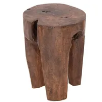 DESIGN DELIGHTS Hocker, braun Holz, 29x41x29 cm Wohnzimmer, Hocker,