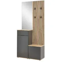 Stella Trading Simple Schuhbank 88x195x35 grau