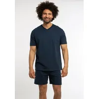 Ammann Schlafanzug Kurzarm Organic Cotton in Dunkelblau | Gr.: