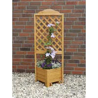 Promadino Spalier Eckspalier mit Pflanzkasten, BxTxH: 38x38x140 cm,