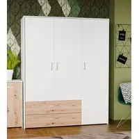 Forte Drehtürenschrank Culgoa 152,8 x 190,8 x 52,7 cm