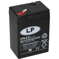 Landport Blei Akku LP6-6,0 6V 6Ah AGM T1 wartungsfrei