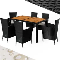 CASARIA CASARIA® Gartenmöbel Set 6 Stühle inkl. 7cm Polster