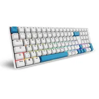 Sharkoon SKILLER SGK50 S2 PBT, weiß, LEDs RGB, hot-swap,