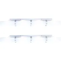 GLOBO Wandleuchte Wandlampe Wohnzimmerleuchte Flurlampe Badezimmerleuchte, Metall Chrom Glas