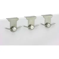 Haushalt - Edelstahl Doppelhaken 3er-Set Türgarderobe Türhaken Handtuchhaken Garderobe