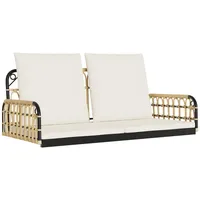 VidaXL Hängebank mit Kissen 105x58x38 cm Poly Rattan und