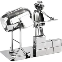 Brubaker Schraubenmännchen Bauarbeiter mit Betonmischer - Metallmännchen Eisenfigur -