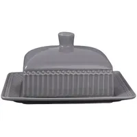 GREENGATE Butterdose ALICE STONE GREY Grau Medium 17x14 cm