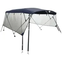 VidaXL 3-Bow Bimini-Top mit Mesh-Seitenteilen 183x(154-167)x137 cm