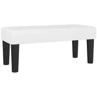 VidaXL Sitzbank, Weiß 70x30x30 cm Kunstleder
