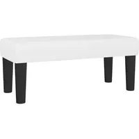 VidaXL Sitzbank Weiß 70x30x30 cm Kunstleder