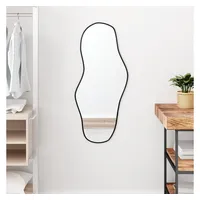VidaXL Wandspiegel Schwarz 90x40 cm