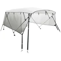 VidaXL 3-Bow Bimini-Top mit Mesh-Seitenteilen 183x(137-152)x137 cm
