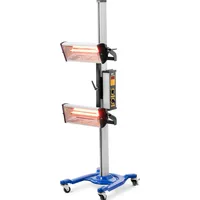 MSW Infrarot-Lacktrockner Profi Infrarot-Strahler 2,000 W 2 x 1000-W-Strahler