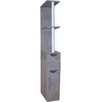 Hti-Living Raumteilerregal 118 cm Grau