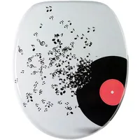 Sanilo WC-Sitz Play Music, Hochwertiger und Stabiler Toilettendeckel aus