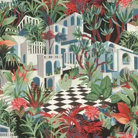 Rasch Textil Rasch Tapete 687408 - Bunte Vliestapete Tropical
