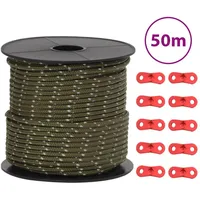 VidaXL Zeltleine Reflektierend mit Seilspannern 50 m 4 mm