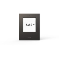 M-e modern-electronics 41419 Klingeltaster beleuchtet, mit Namensschild Anthrazit