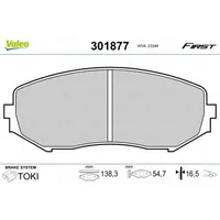 Valeo Bremsbelagsatz, Scheibenbremse