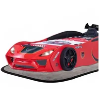 Coemo Autobett VENTO SPORT Kinderbett mit Lattenrost in Rot